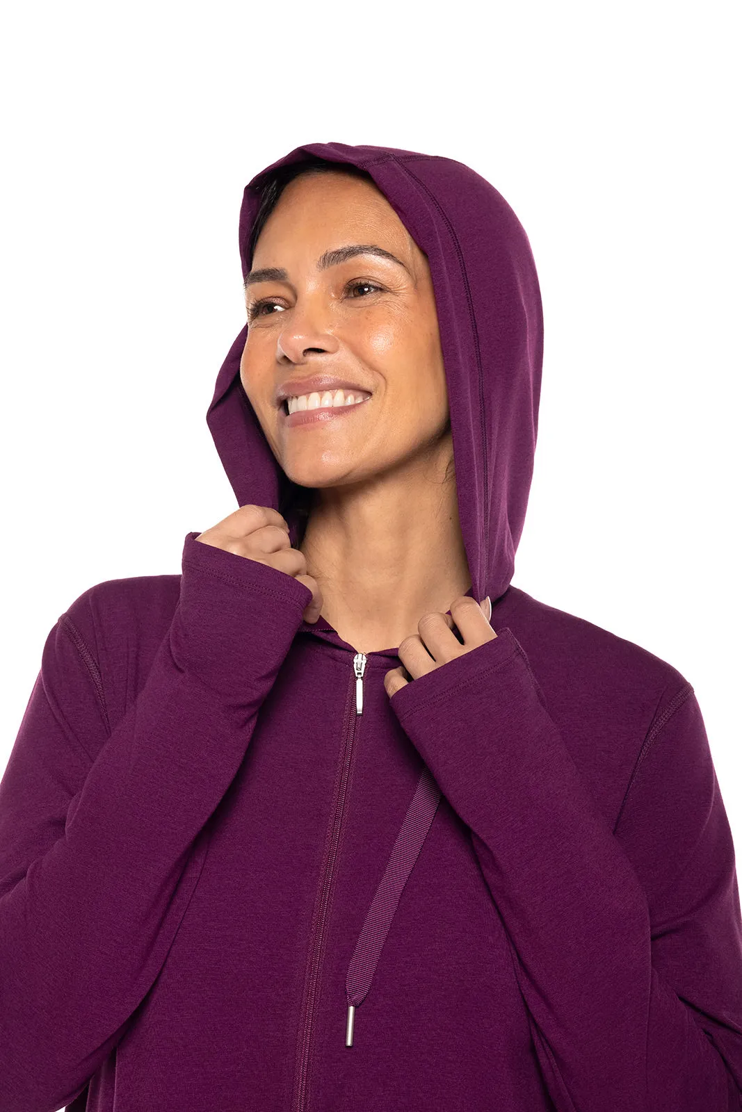 Women's LumaLeo Zip-Up Hoodie  |  Rich Plum