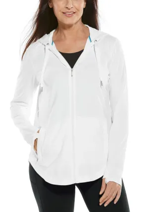 Women's LumaLeo Zip-Up Hoodie  |  White