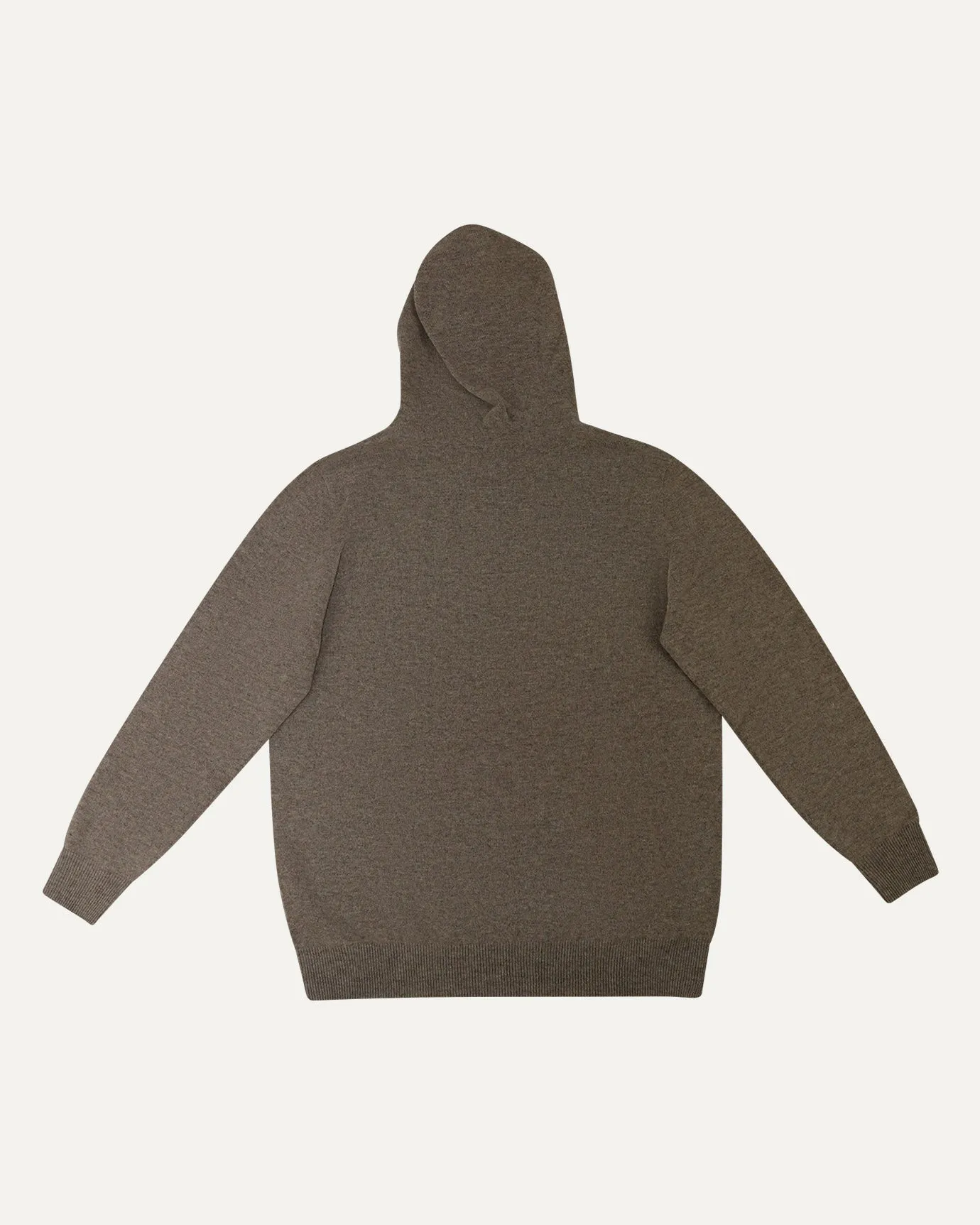 Wool Classy Hoodie - Camel & Light Beige Logo