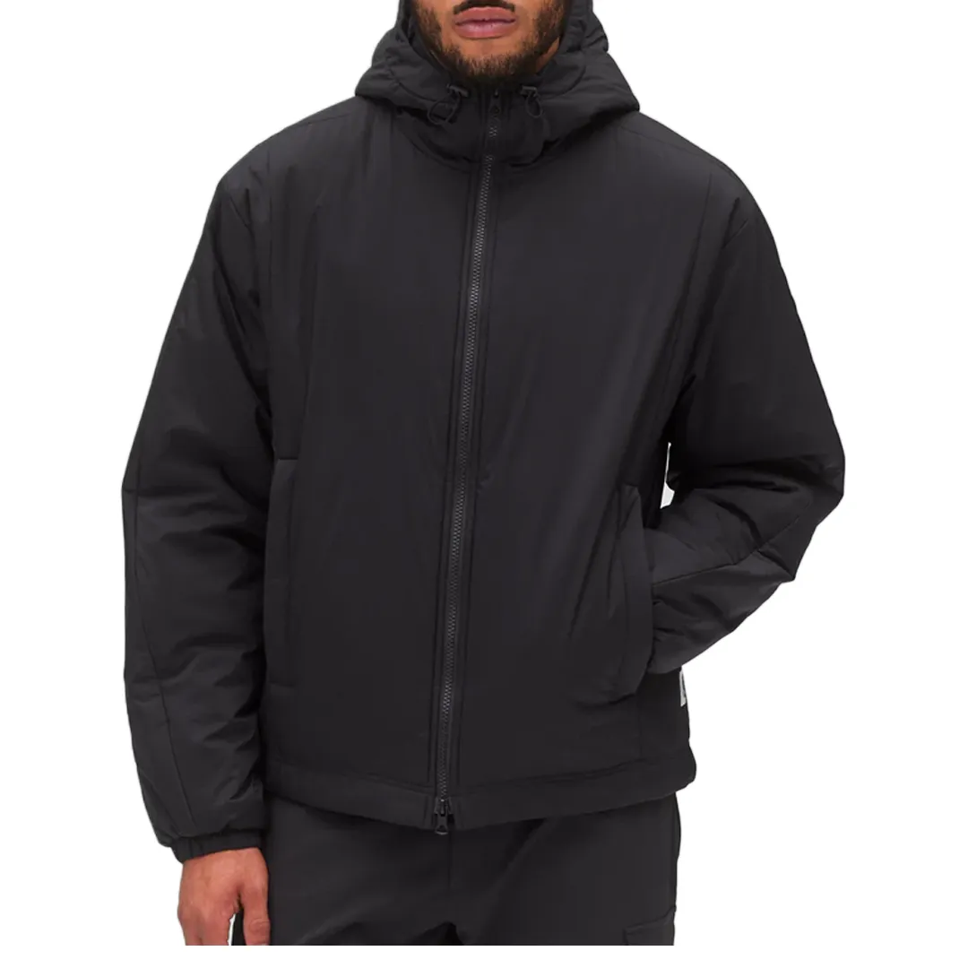 WOVEN RIPSTOP SIGNAL HOODIE JACKET BLACK